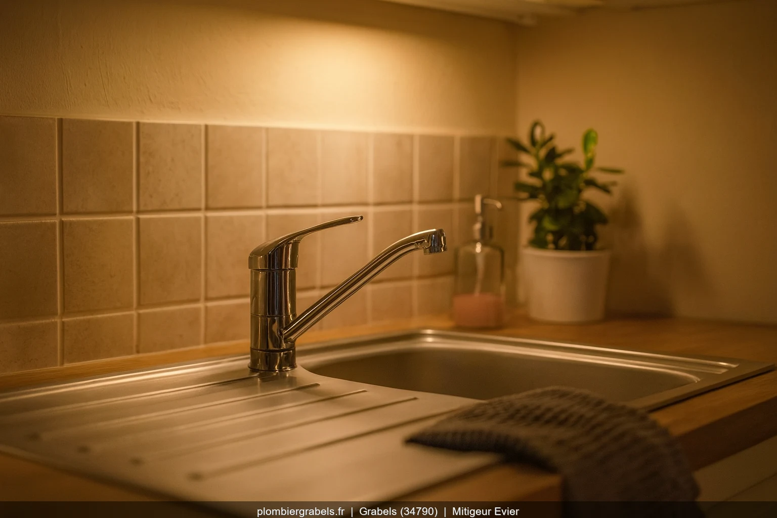 Installation mitigeur evier Grohe Eurostyle a Grabels (34790)